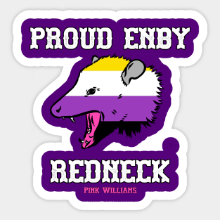 PROUD ENBY REDNECK Sticker